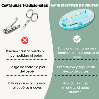 Lima eléctrica infantil para uñas